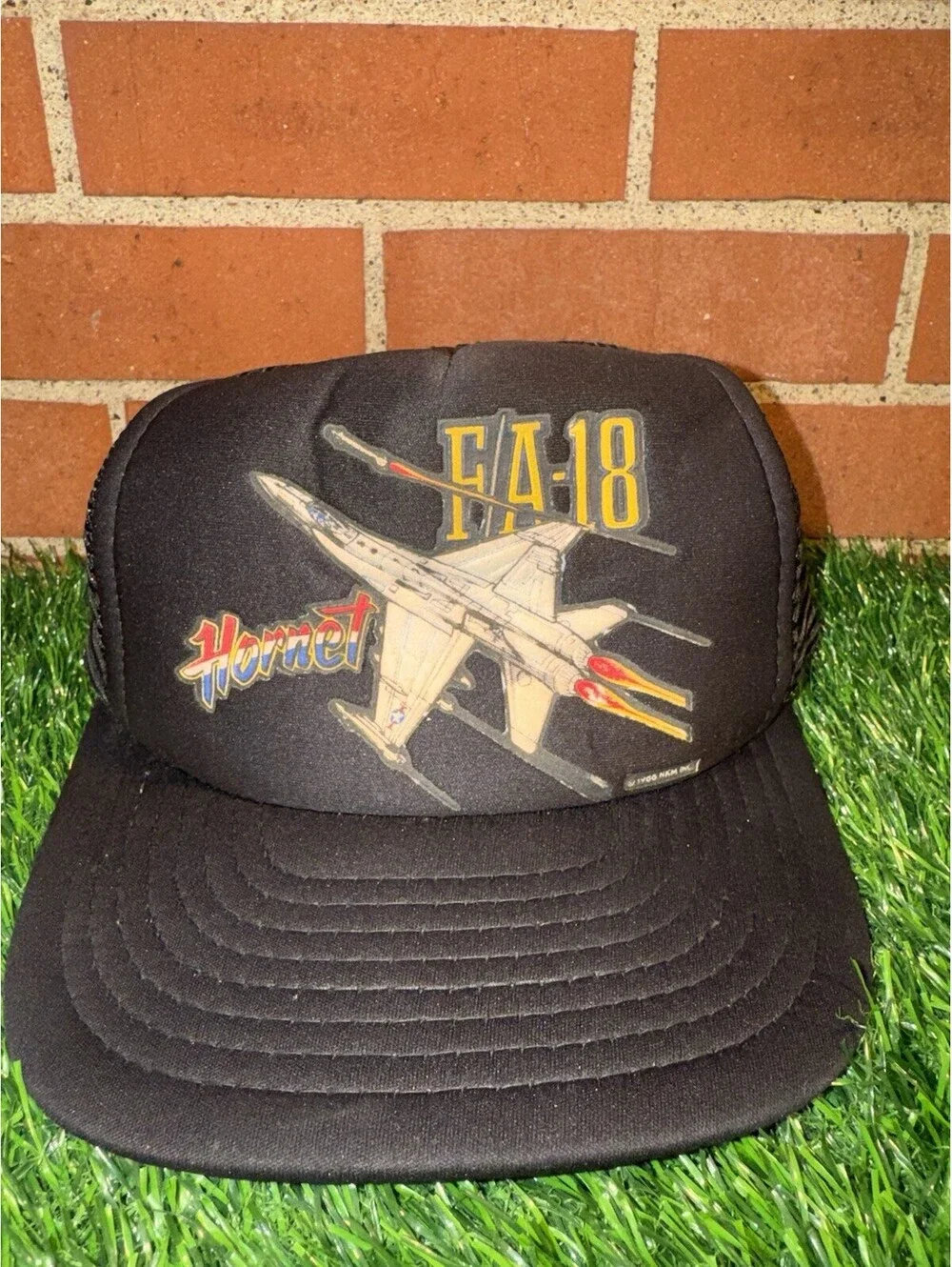 VTG Rare 88’ F/A-18 Hornet Fighter Jet SnapBack Mesh Trucker Hat